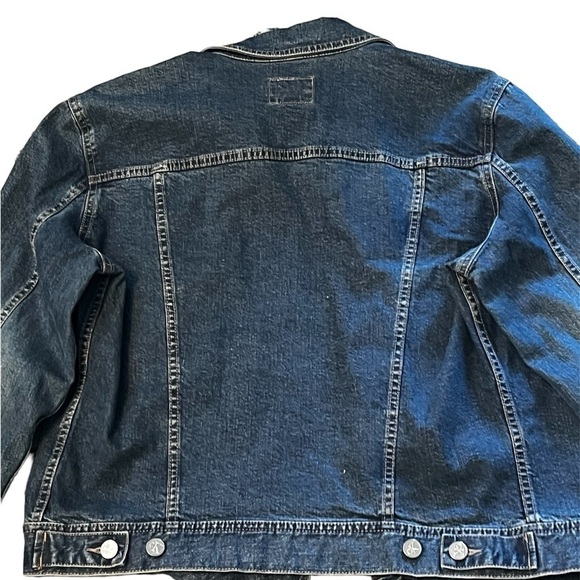 Calvin Klein women’s Trucker Jean Jacket Denim Blue Large - Picture 5 of 7